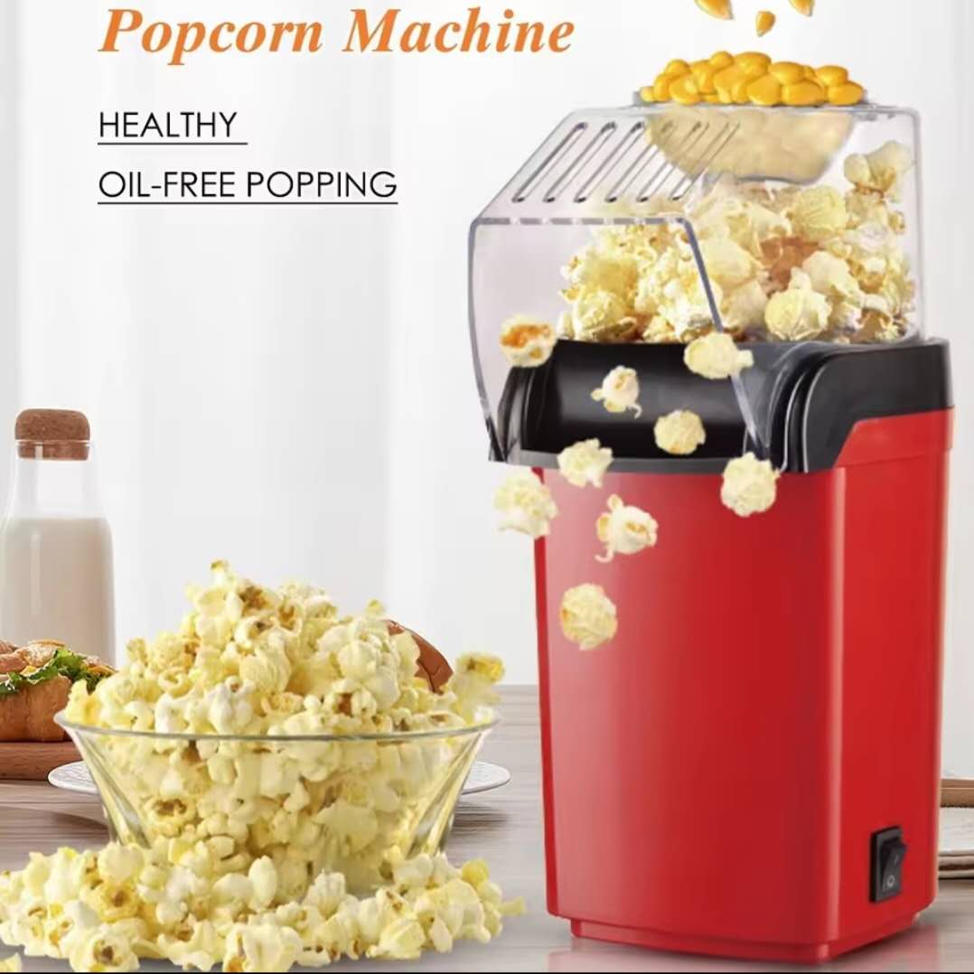 🍿✨ Mini Hot Air Popcorn Machine 🎁 30 Days Replacement Warranty | 🇦🇪 Perfect for UAE Homes