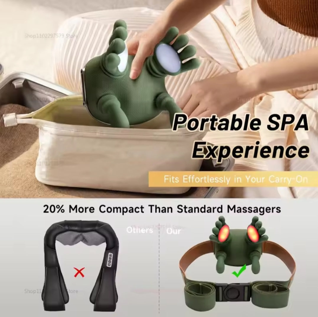 💆♀️ Smart Dual-Palm Shoulder & Neck Massager – Deep Kneading Relief | Lightweight & Portable