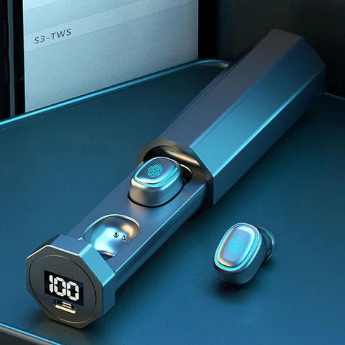 🎧✨ True Wireless Earbuds with Digital LED Display – Bluetooth TWS Headset | Deep Bass & Touch Control